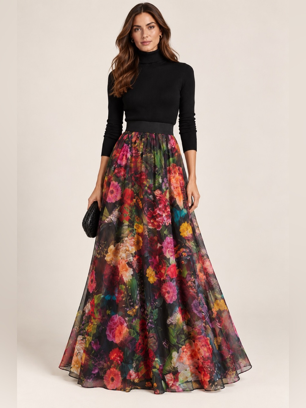 Alice & Olivia Floral Maxi Skirt